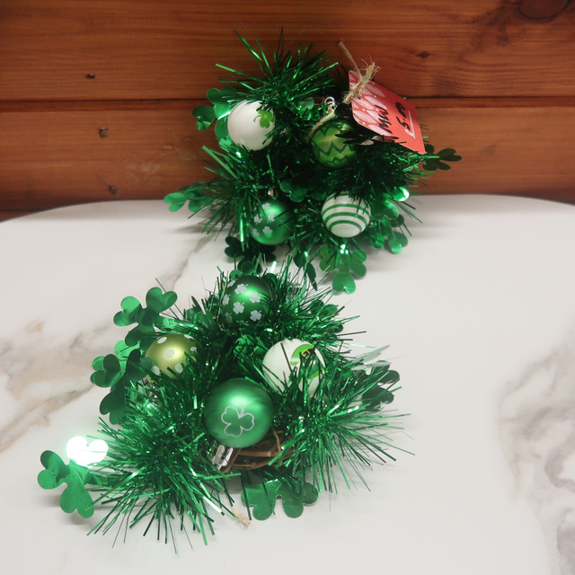 Mini St Patricks Day Wreath/Table Centre Piece