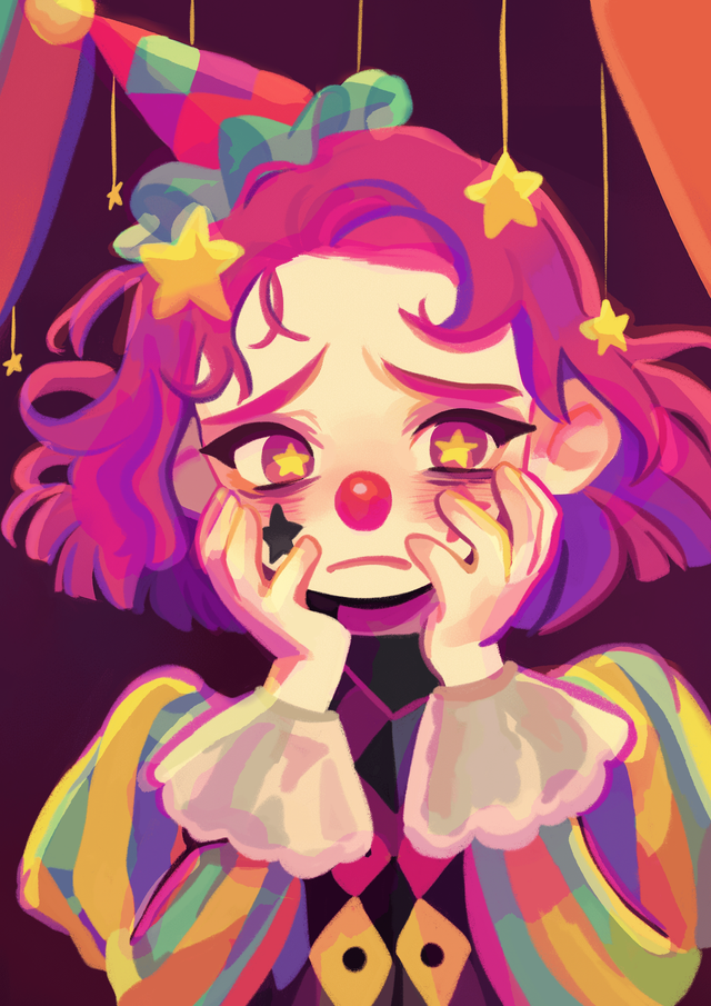 PRINT ORIGINAL - Behind the Clown’s Smile