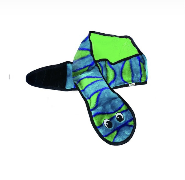 Invincibles Snake Large 3 Squeak Blue &amp; Green