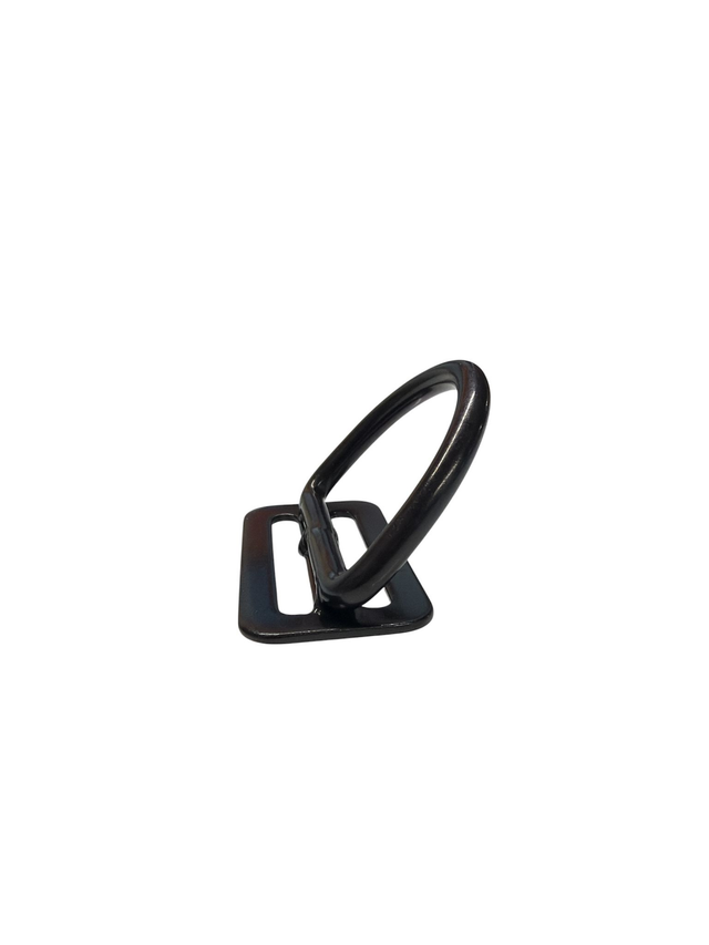 TEC line D-ring inox 45° noir