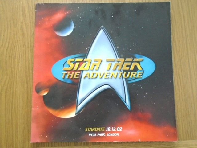 STAR TREK The Adventure Hyde Park London 18/12/02 -Exhibition Brochure