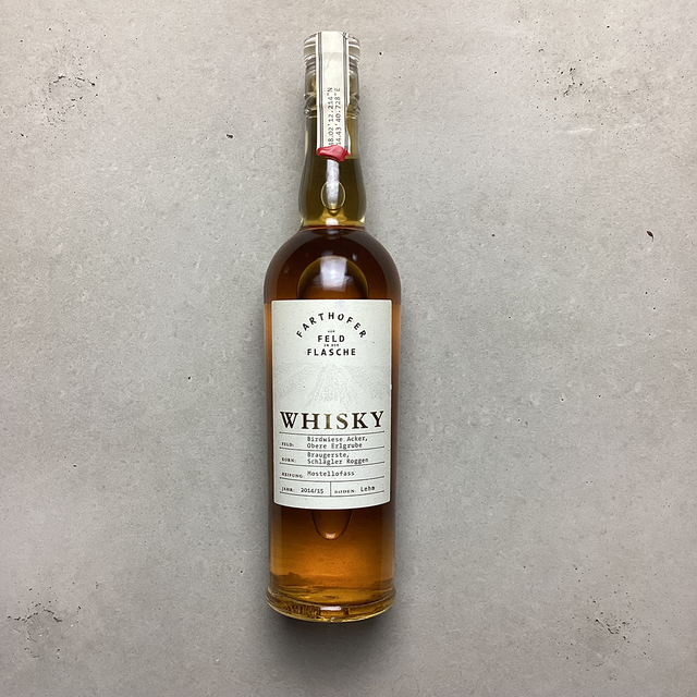 FARTHOFER Whisky Braugerste &amp; Schlägler Roggen 2014/15 Mostellofass