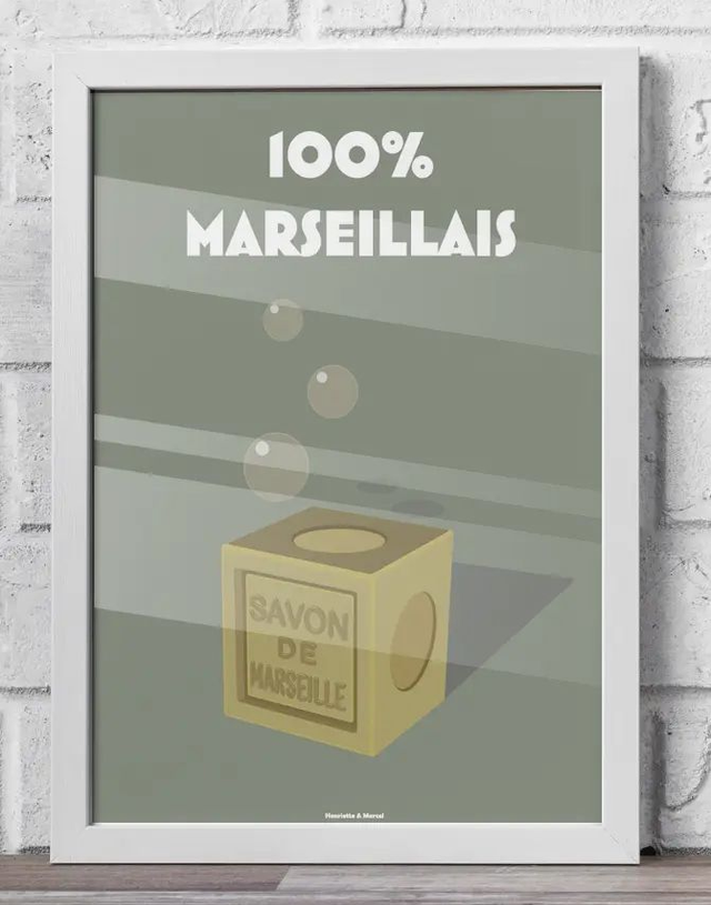 09 - Carte postale Marseille savon