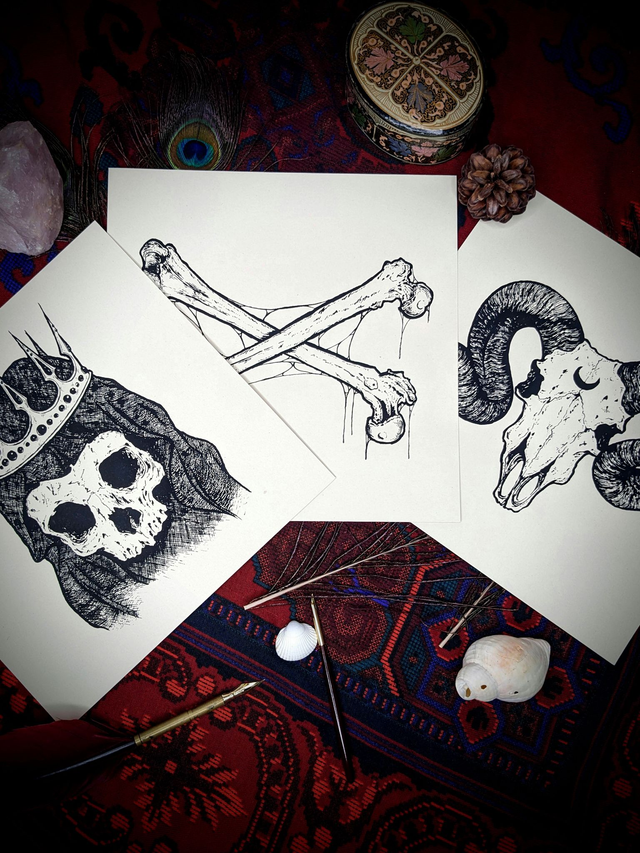 PACK - Widow+goat+skulls