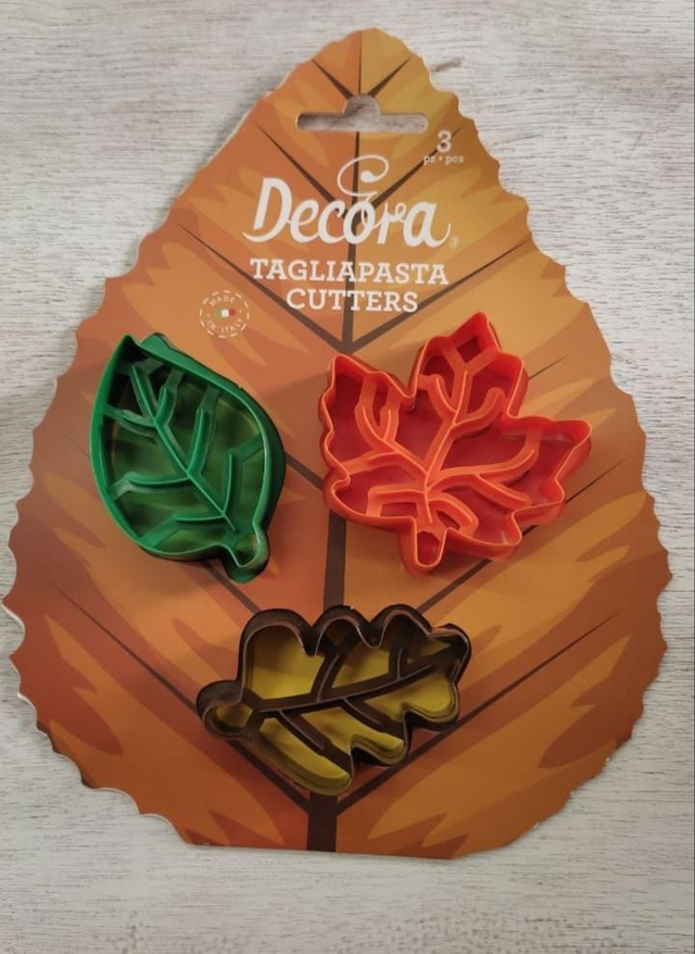 Set 3 pezzi Tagliapasta Decora Foglie