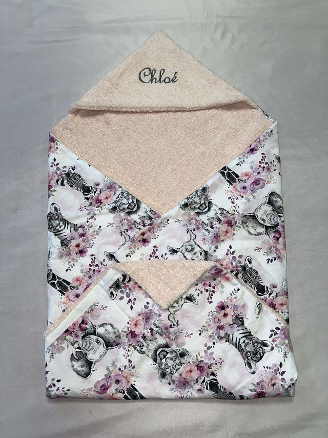 Cape de bain personnalisée