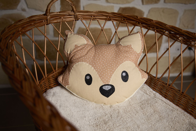 Coussin range pyjama terracotta clair