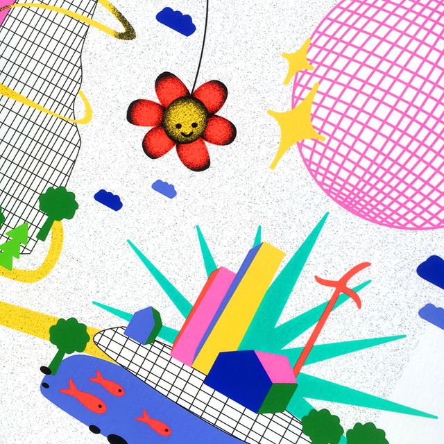 Affiche A5 "Fish and Friends"