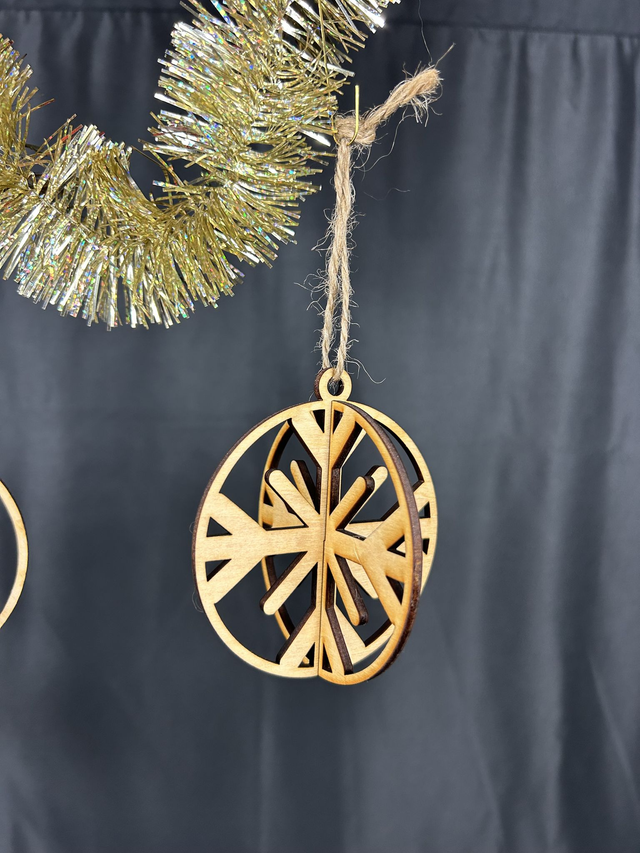 Ornement de Sapin - 3D - Flocon