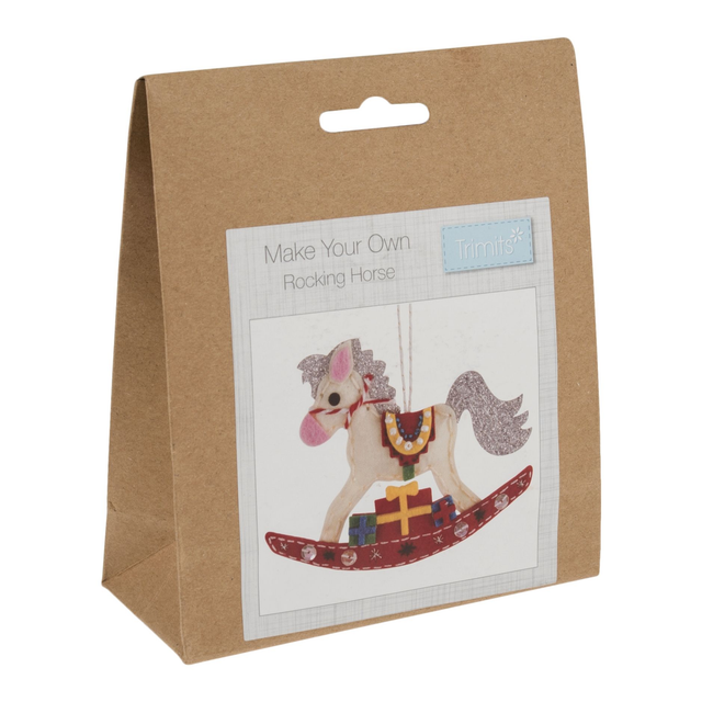 Christmas Rocking Horse Felt Decoration Kit: £2.50 each
