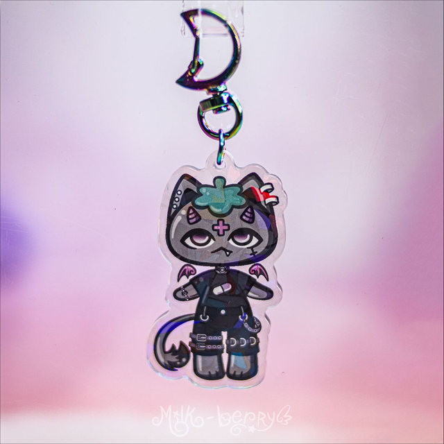 Porte-clé Holographique Mascotte Dark