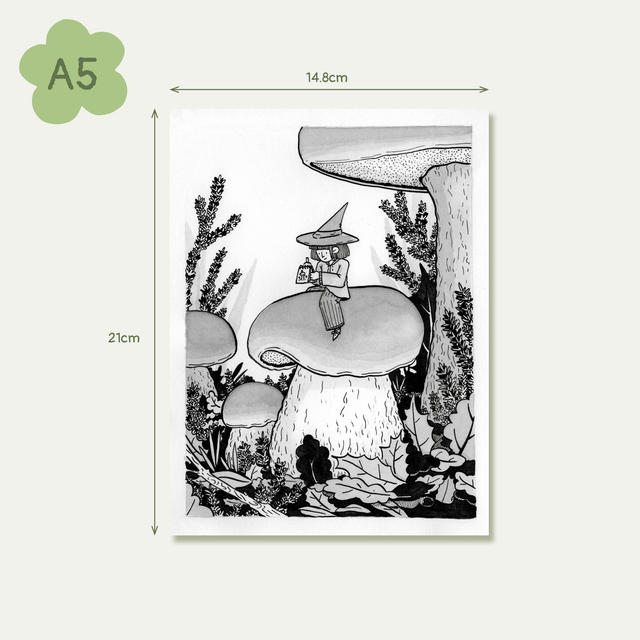 Print - A5 - Sorcière à l'Escargot