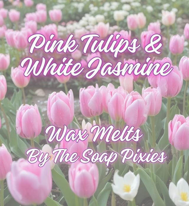 Pink Tulips &amp; White Jasmine Wax Melt (50g Clamshell)