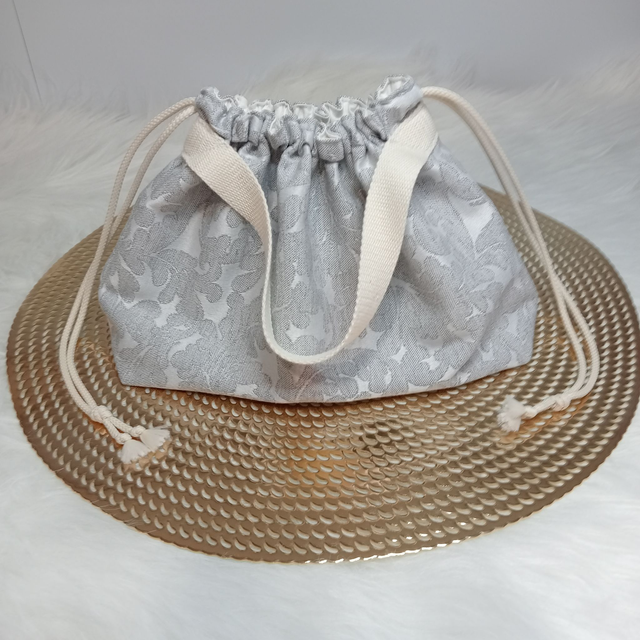 Sac- pochon Femme "gris et écru"