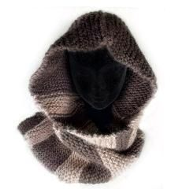 Bufanda-capucha. Bufanda-txanoa. 