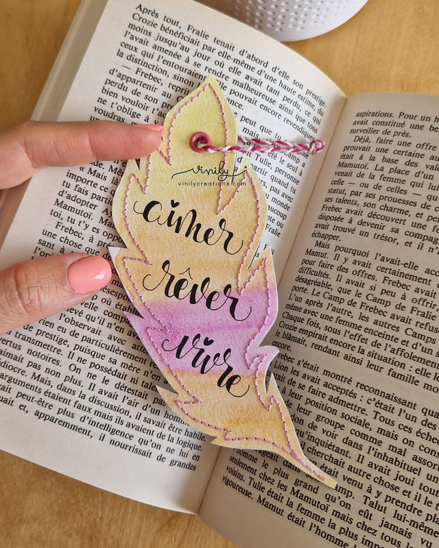 Marque-page "Aimer Rêver Vivre"