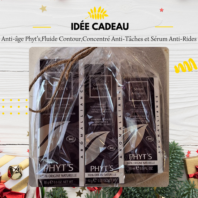 Coffret de Soin : Anti-âge Phyt’s,Fluide Contour,Concentré Anti-Tâches et Sérum Anti-Rides
