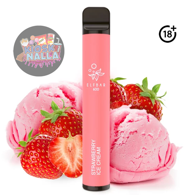 Elfbar 600 Strawberry Ice Cream 20mg Nikotin