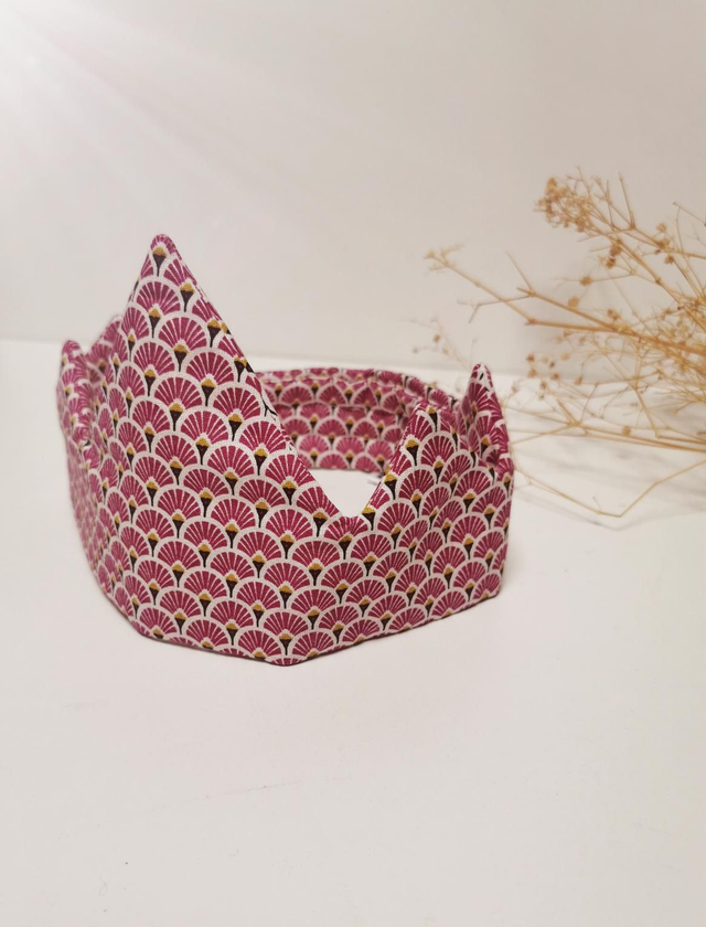 Couronne rose bordeaux 