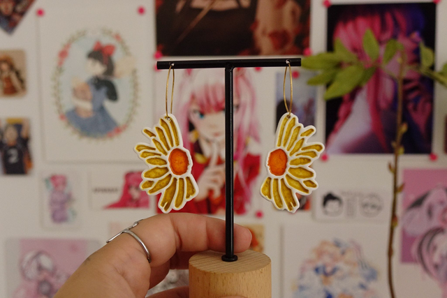 Medias margaritas amarillas