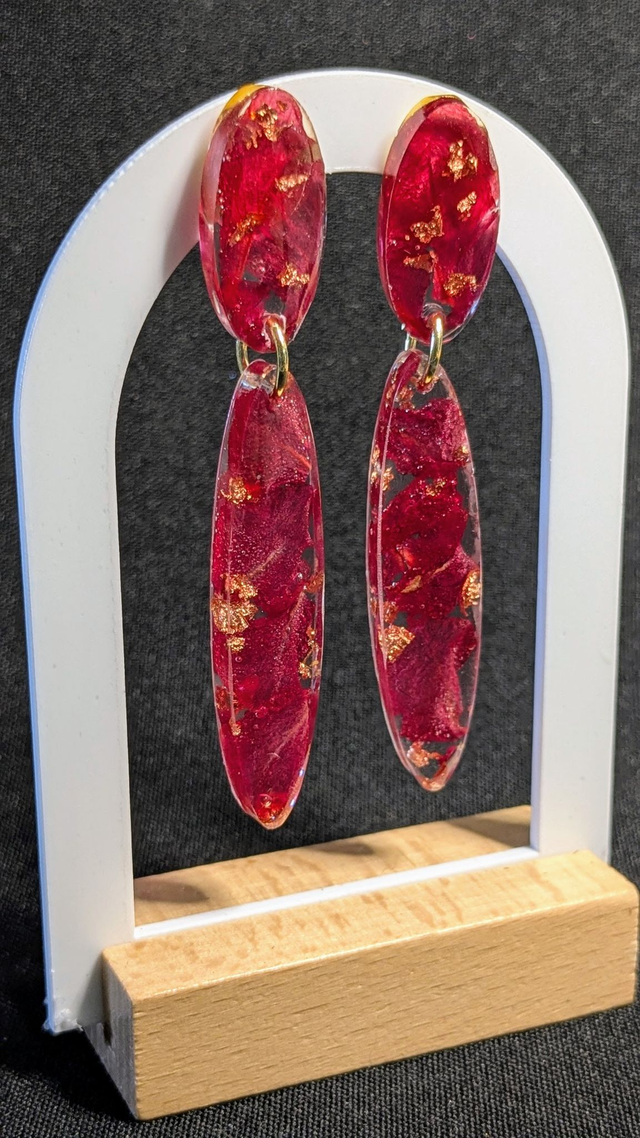 Boucles d'oreilles Pétales de roses