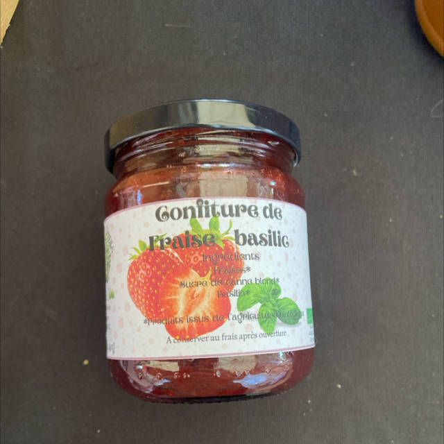 Confiture Fraise Basilic 250g