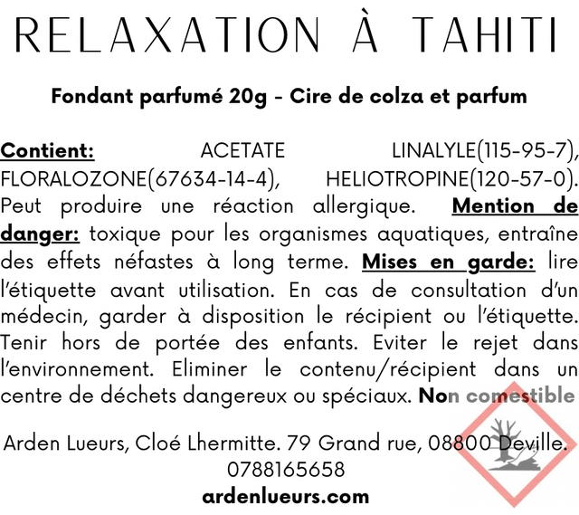 Fondant Relaxation à Tahiti