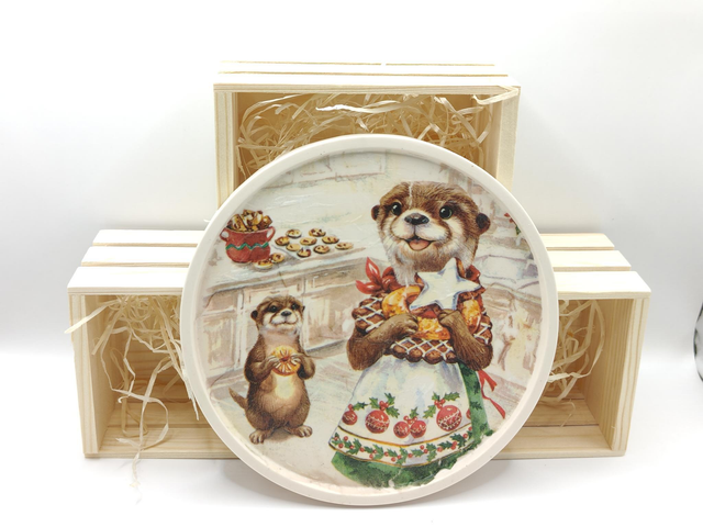 🦔 Plateau décoratif – Résine acrylique