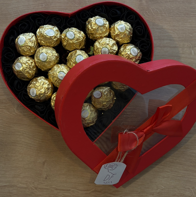 Box rouge Ferrero Rocher 