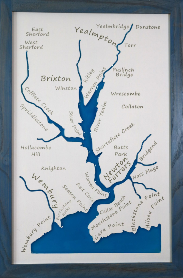 Engraving of the Yealm estuary