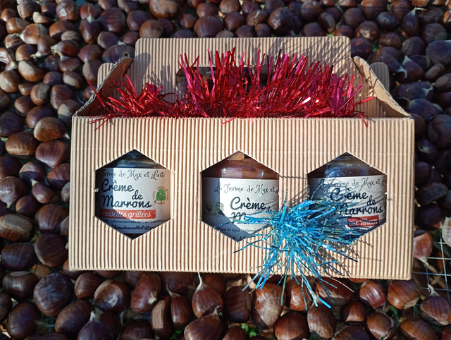 coffret Noël 3 crèmes de marrons (3 x 240g)