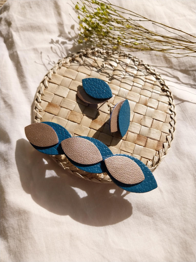 Ensemble barrette + boucles d'oreilles 