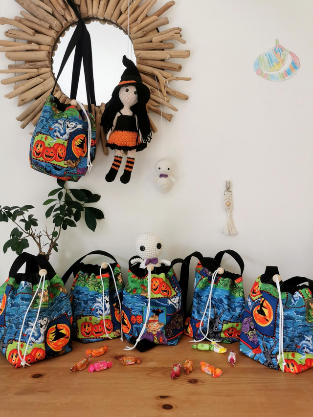 Sac à bonbons Halloween ~ Fait main