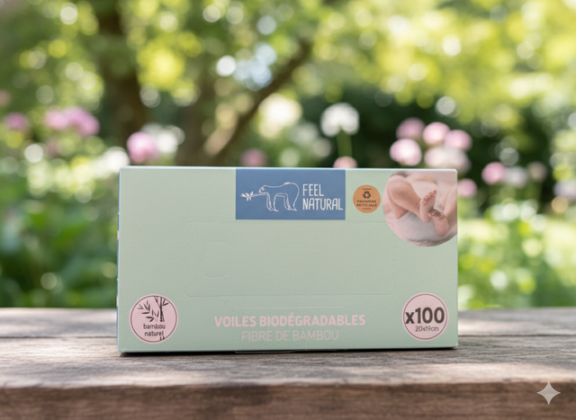 Voiles biodégradables pour couche (Feel Natural)