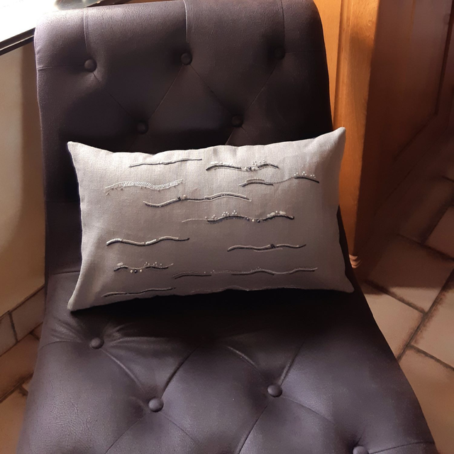Coussin mer scintillante