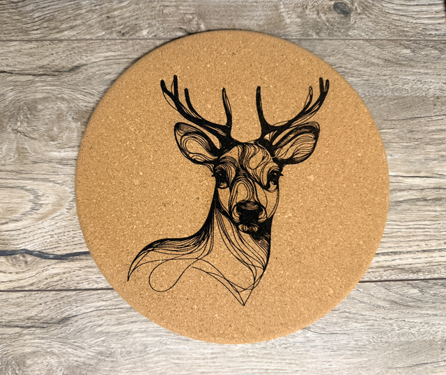 Dessous de table en liège – Gravure laser & design unique