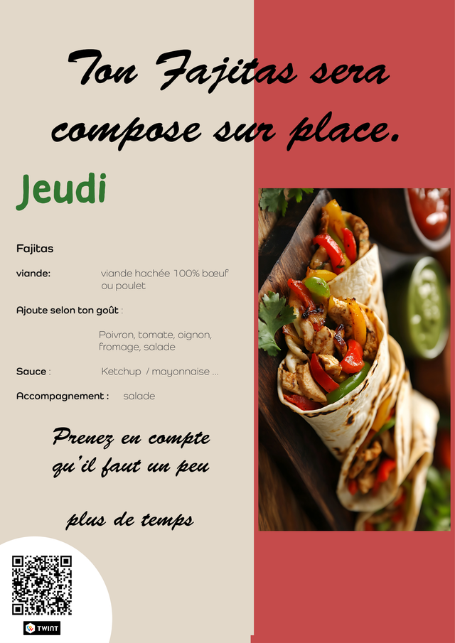 23.10 - Menu du jour
