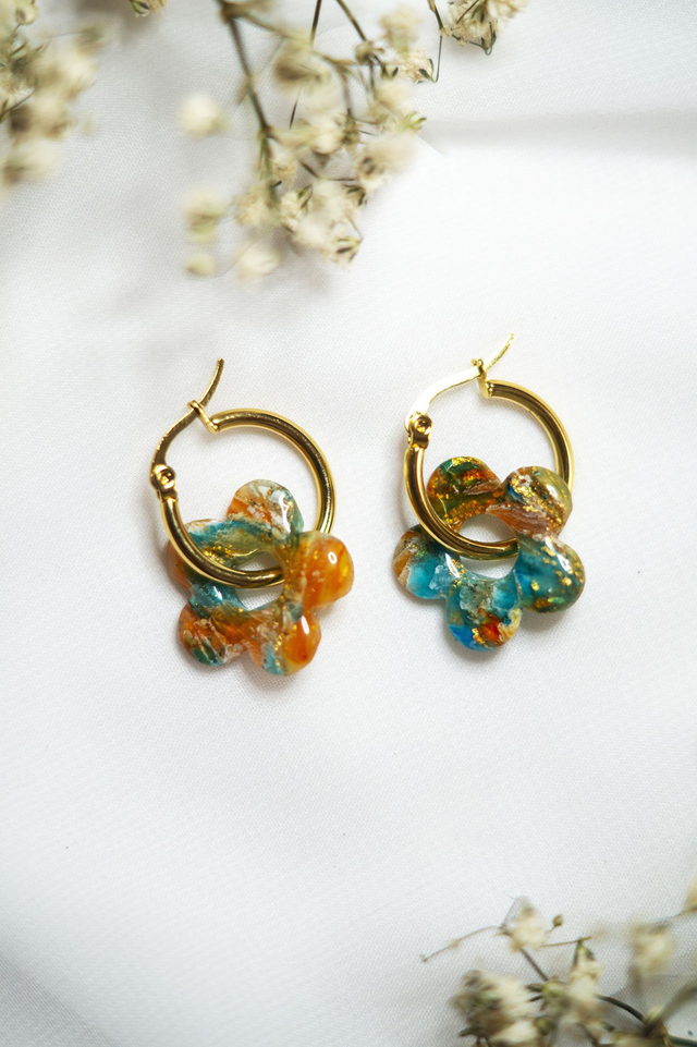 Coloris biarritz - Boucles Fleur 