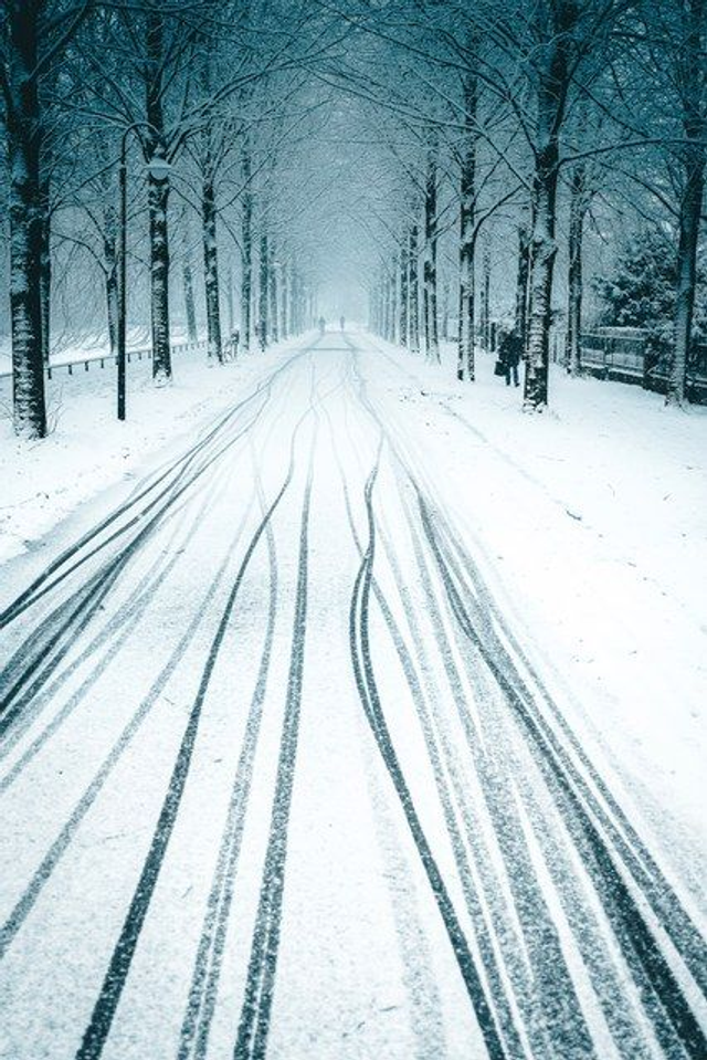 Promenade im Schnee
