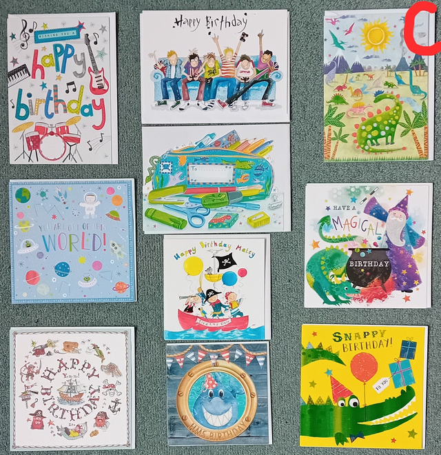 Birthday Card Bundle (x10) - For Him