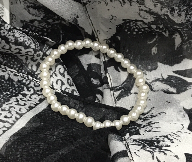 White Handmade Bracelet- BRA59