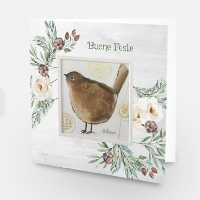 Cartolina doppia di Natale Prezioso XVII