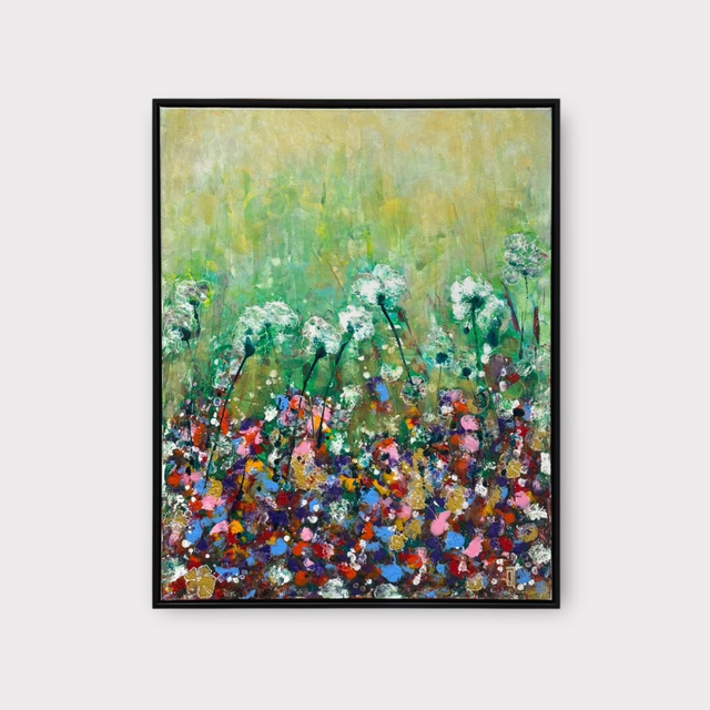 100 x 80 #1/2 Green Floral af Ovidiu Talpos