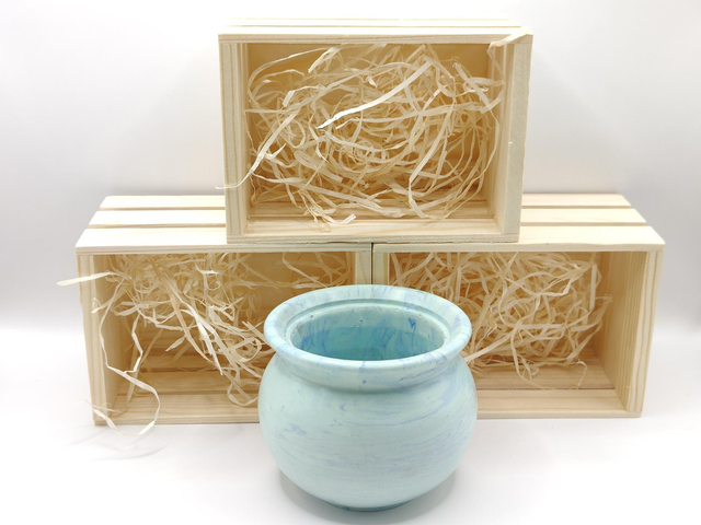 🪴 Pot – Contenant déco en résine acrylique vernie