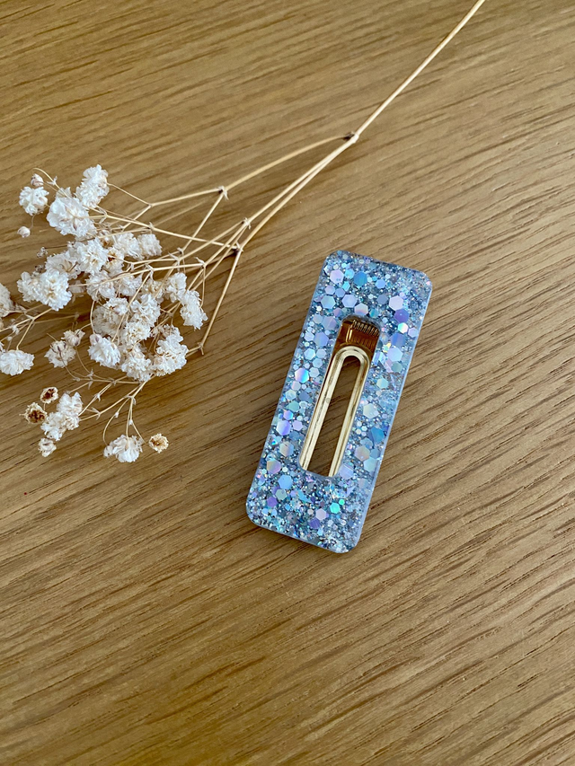 Barrette Marie - chunky argent