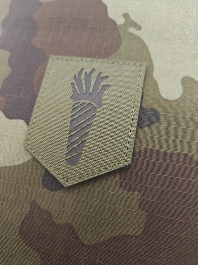 Mil Col Laser cut IR patch 