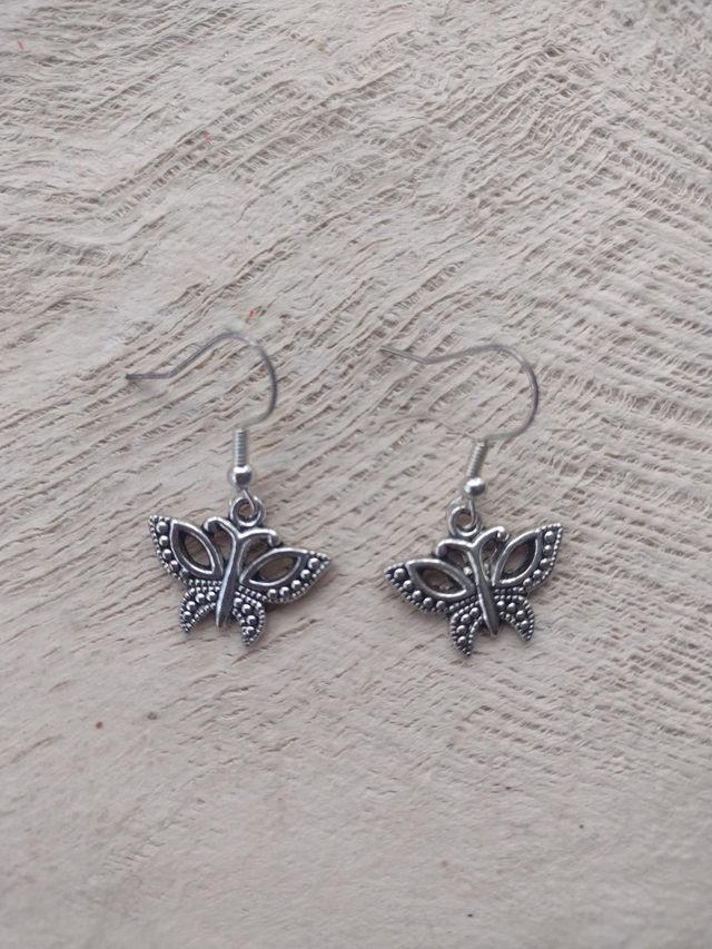 Butterfly charm earrings 