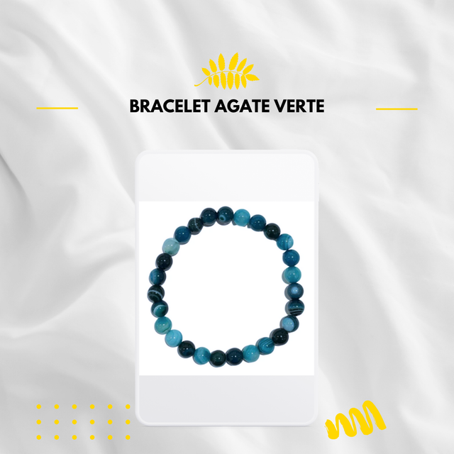 Bracelet Agate Verte