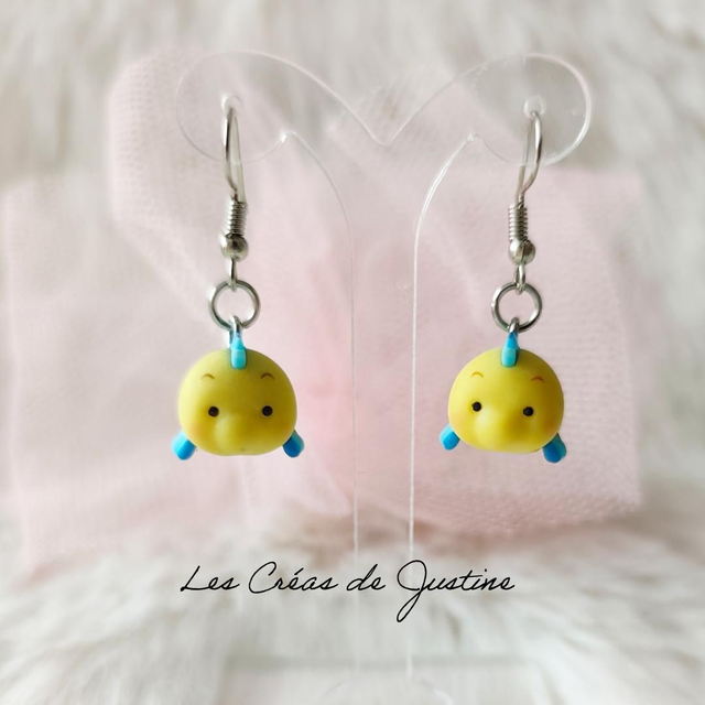 Boucles d'oreilles Tsum tsum polochon 