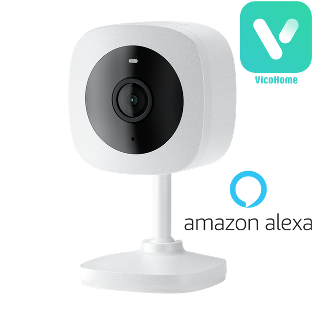 VicoHome CK1 3MP Indoor WiFi Camera – AI Night Vision, Human/Pet Detection, Audio, Alexa Ready